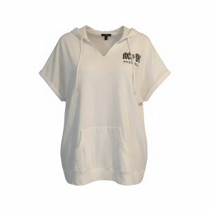 Lane Bryant AC/DC hooded short sleeve 22/24 top